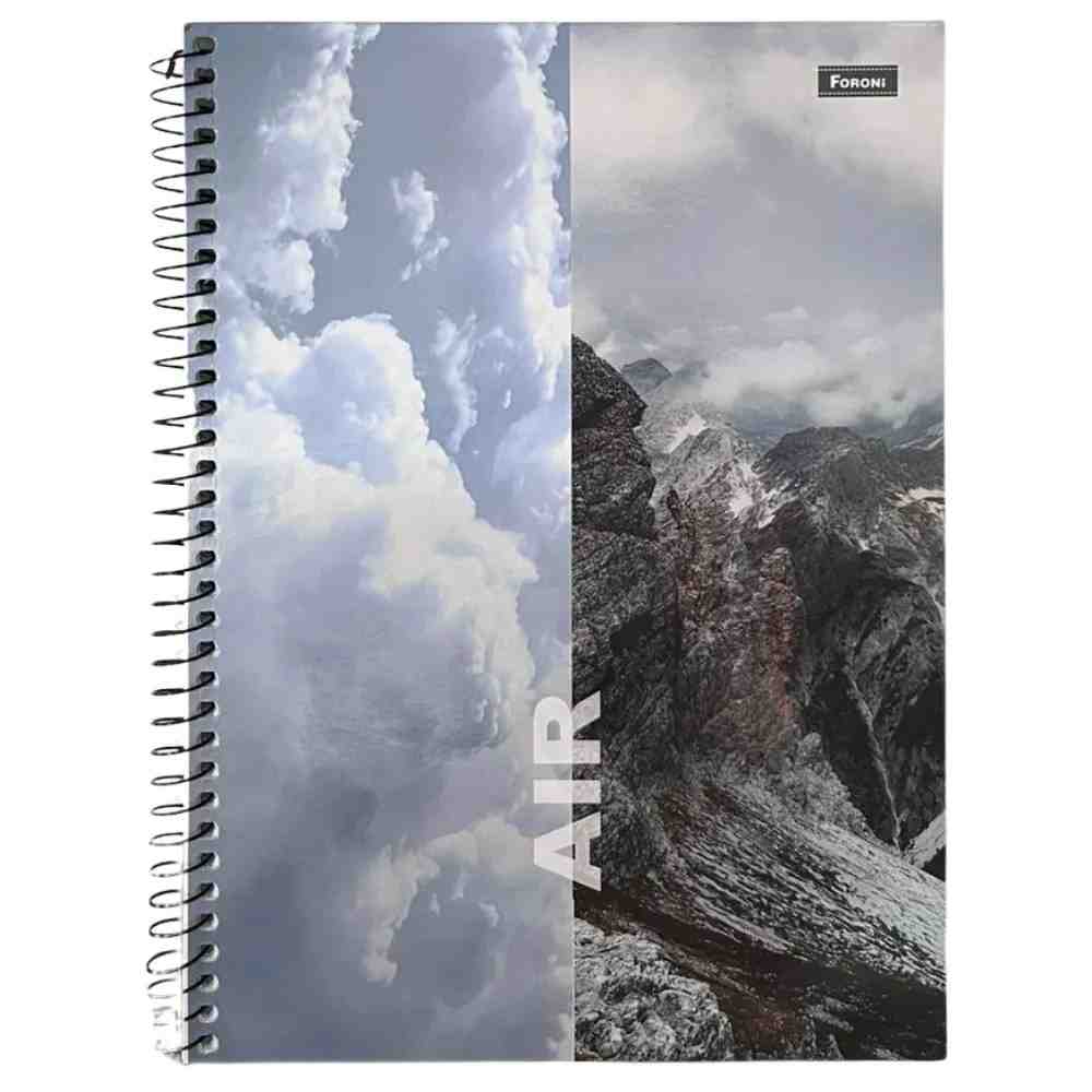 CADERNO ESPIRAL 1/4 4ELEMENTOS C.D. 200FLS
